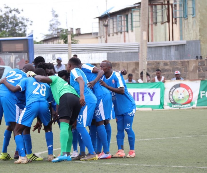 Nairobi City Stars players in a past NSL game in the 2019/20 season