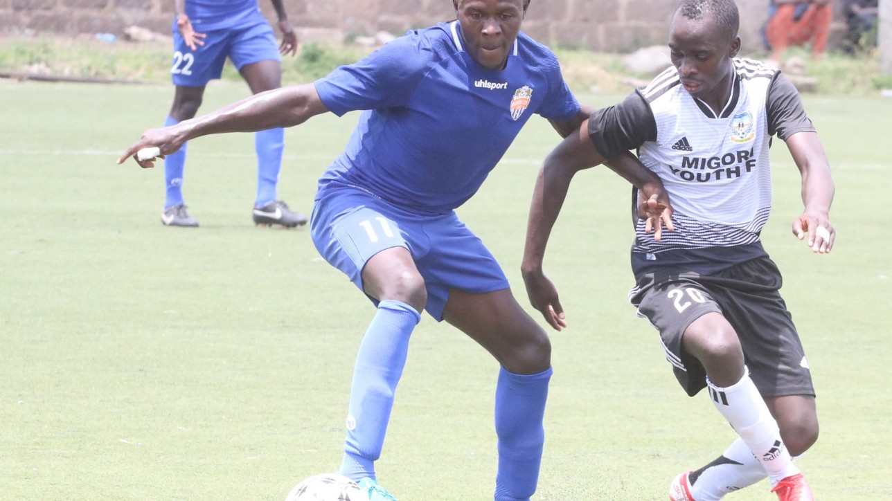 Davis Agesa in a past NSL game against Migori Youth at Camp Toyoyo, Jericho on Sat 2 November 2019
