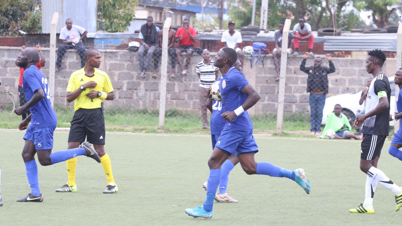 Salim 'Shitu' Abdalla in a past game. He scored the lone goal as City Stars beat host Shabana 1-0 at Gusii Stadium on Sat 11 Jan 2020 