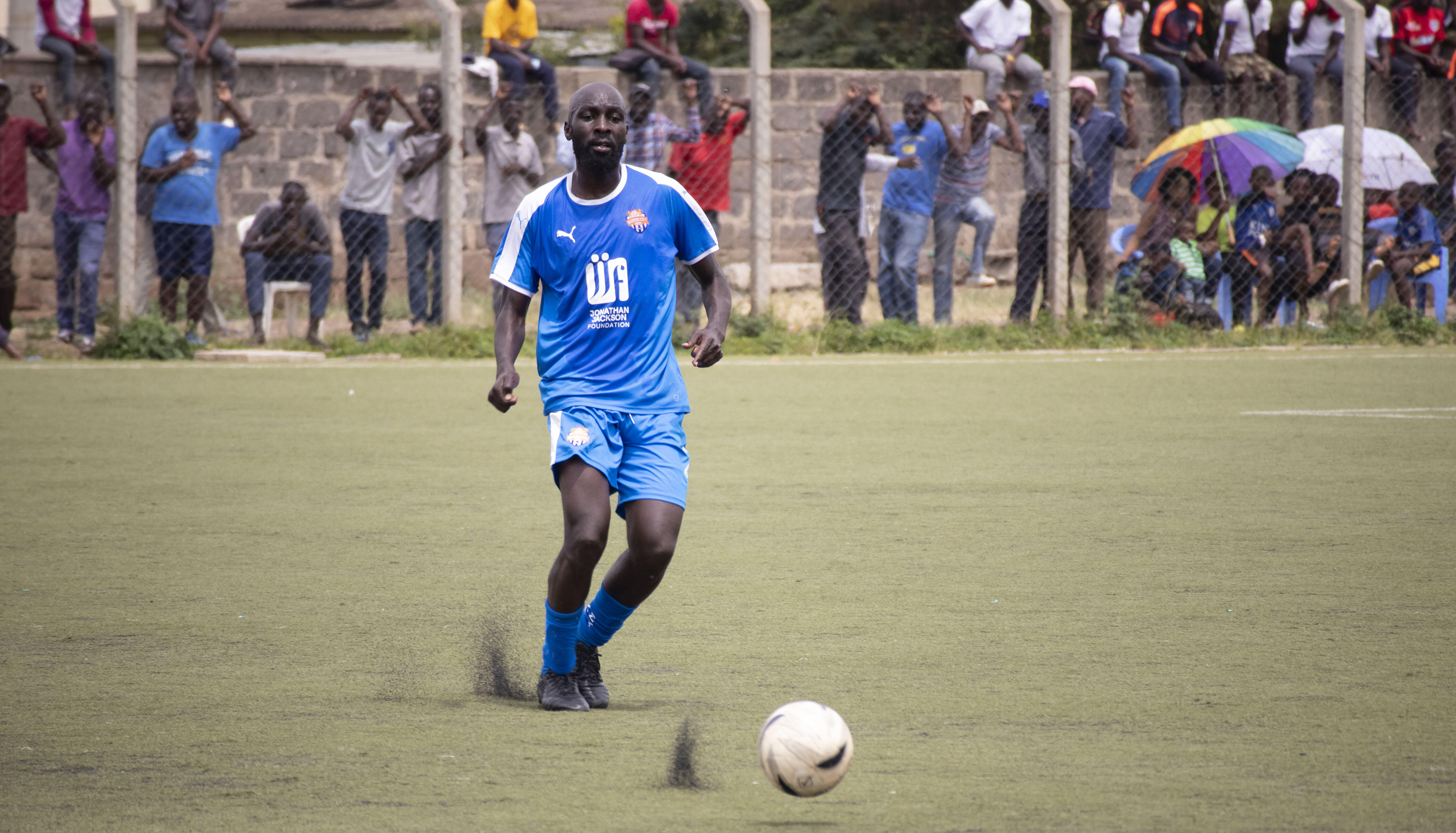 Wycliffe Otieno in a league game at Camp Toyoyo in Jan 2020