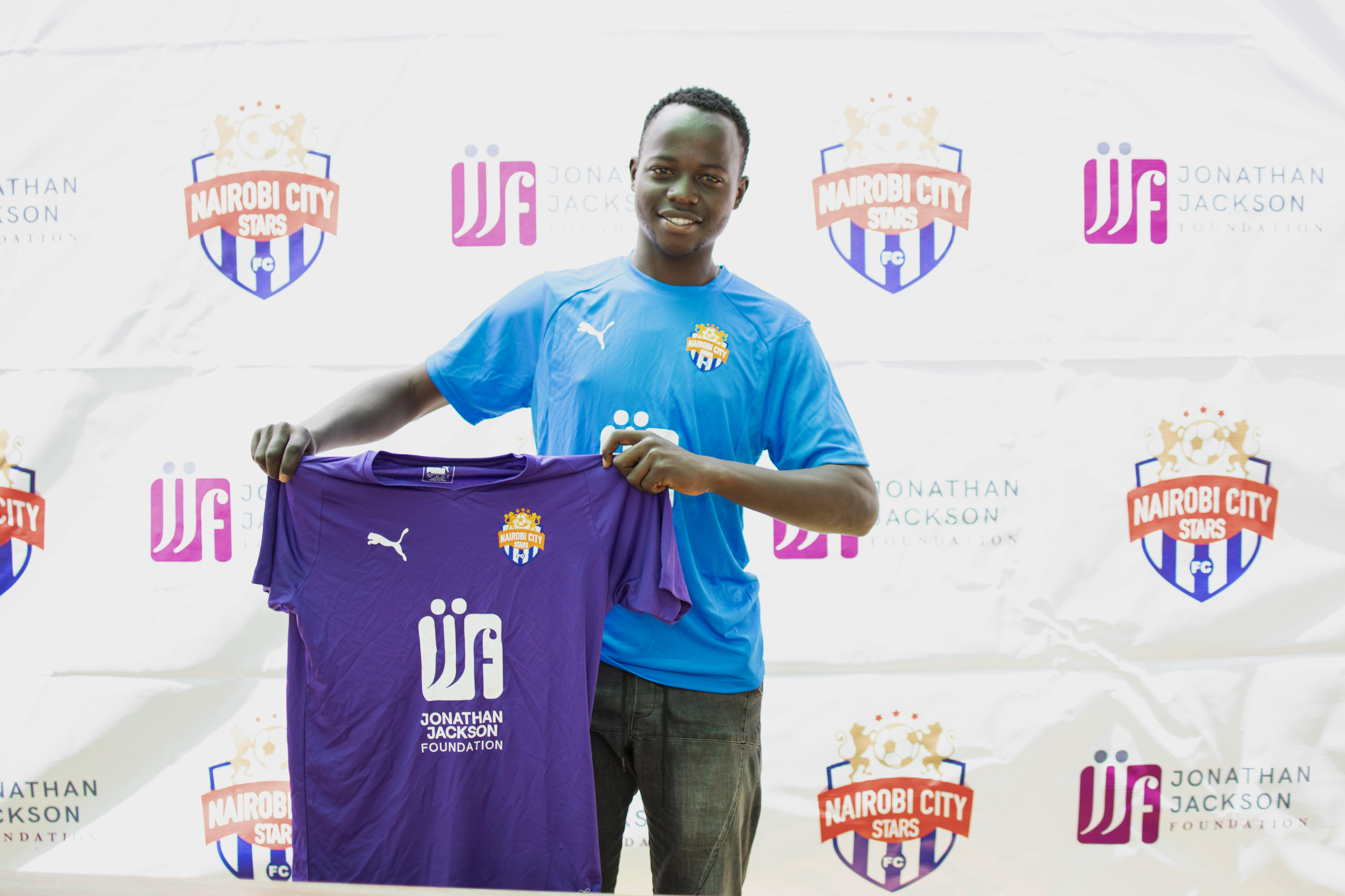 Rowland Makati upon his unveiling at Nairobi City Stars on Tue 18 Aug 2020. He joined on a long term deal