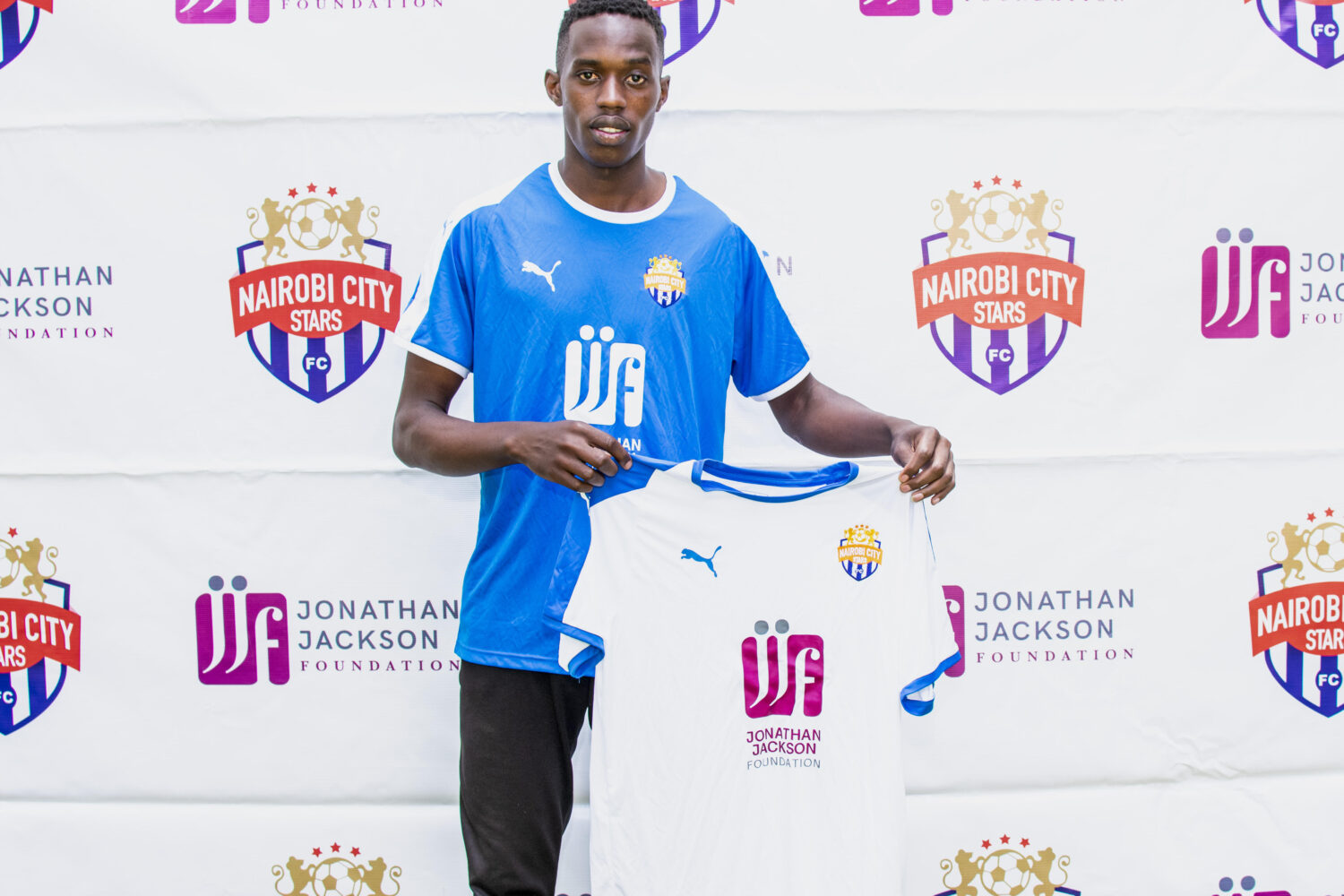 Rooney Kola Oyaro during hs unveiling at Nairobi City Stars offices on Tue 1 Sep 2020