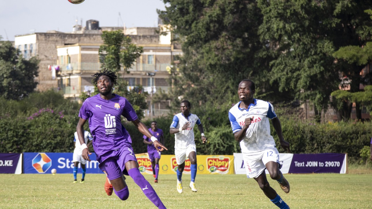 Vincent Otieno in action against Bidco United during the first ever premier league game between the two played at the Utalii grounds on Thur 7 Dec 2020. It ended 0-0