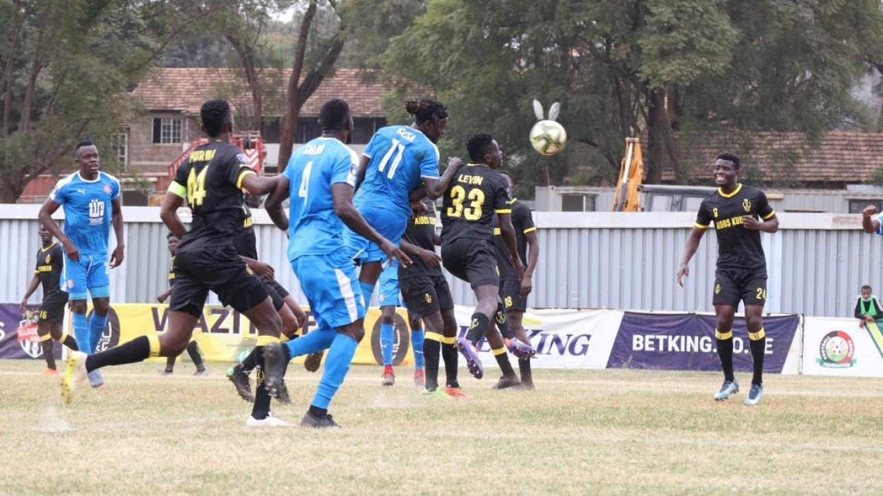 Nairobi City Stars vs Wazito in a Premier League round 23 game on Wed 30 June 2021 at Ruaraka. Wazito won it 1-0