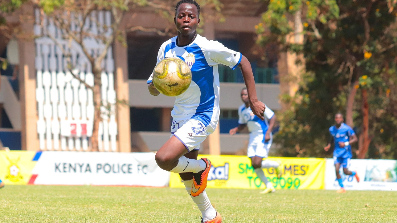 Nairobi City Stars right-back Rowland Makati in action against MCF in Kasarani Annex during the Elite Cup tournament in Sep 2022

Photo Credit - Hassan Mandevu