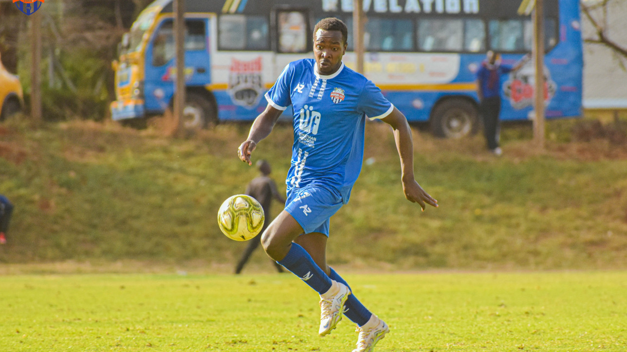 Brian Mose on his debut for Nairobi City Stars against Muhoroni Youth in the 2023-24 FKF Premier League opener on Sun 27 Aug 2023 in Kasarani Annex. It ended 0-0