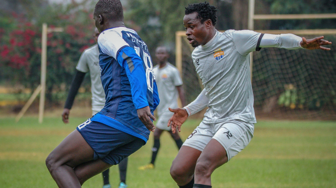 Action between Nairobi City Stars and Nbi United at ABSA Grounds, Nairobi on Fri 8 Sept 2023. City Stars lifted two friendly games by identical 1-0 wins