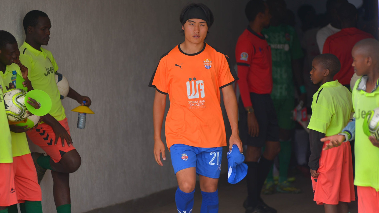 Yuto Kusaba ahead of his FKF Premier League debut against Shabana in Machakos on Sunday 4 Feb 2024 during a matchday 20 tie. It ended 0-0