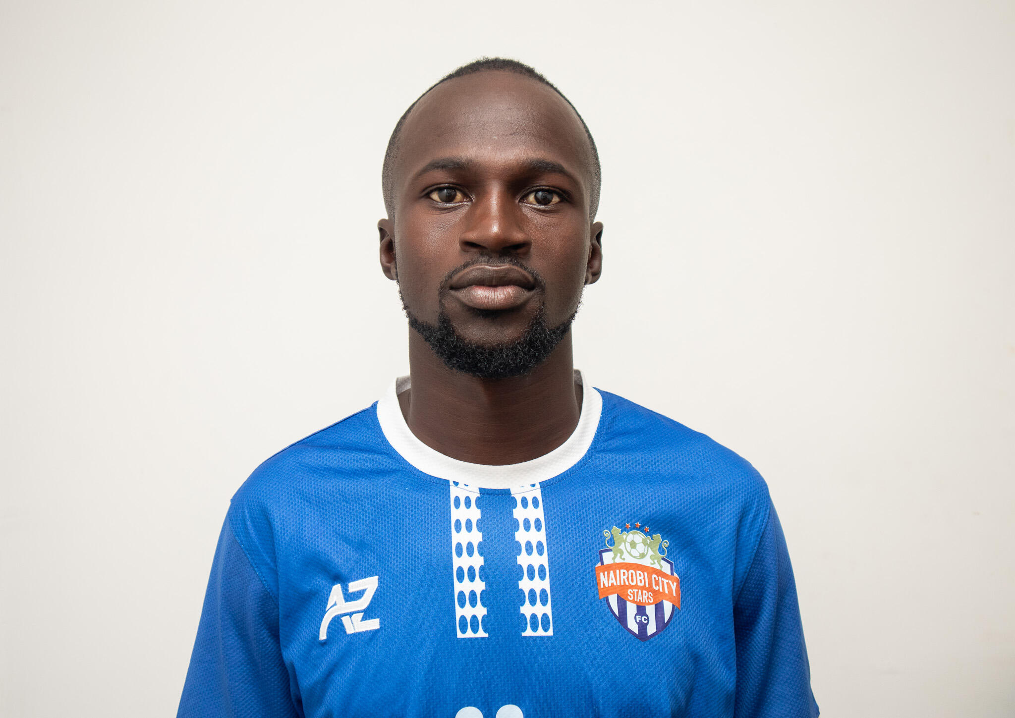 Shem Odinga during his unveiling at the Nairobi City Stars boardroom in mid February 2024. 