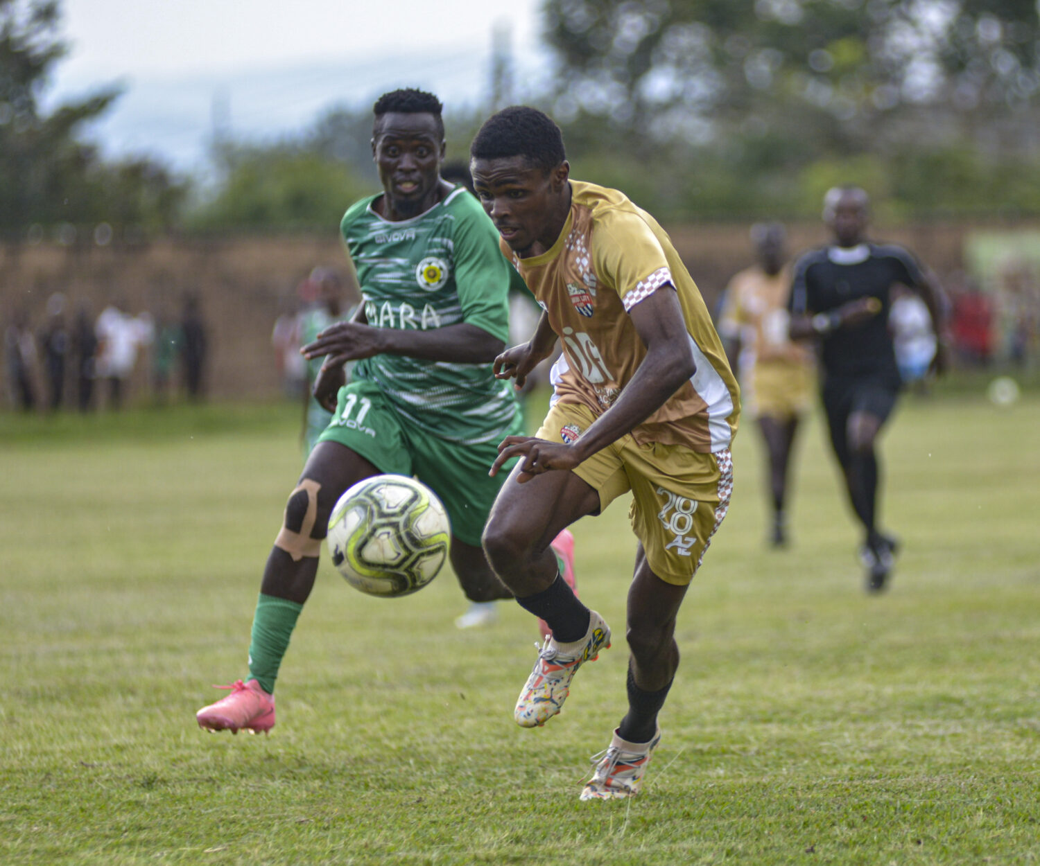 Andre Kalama in action against Mara Sugar in Awendo, Migori, on Sat 21 Sep 2024. He made his debut for City Stars in the matchday 3 tie