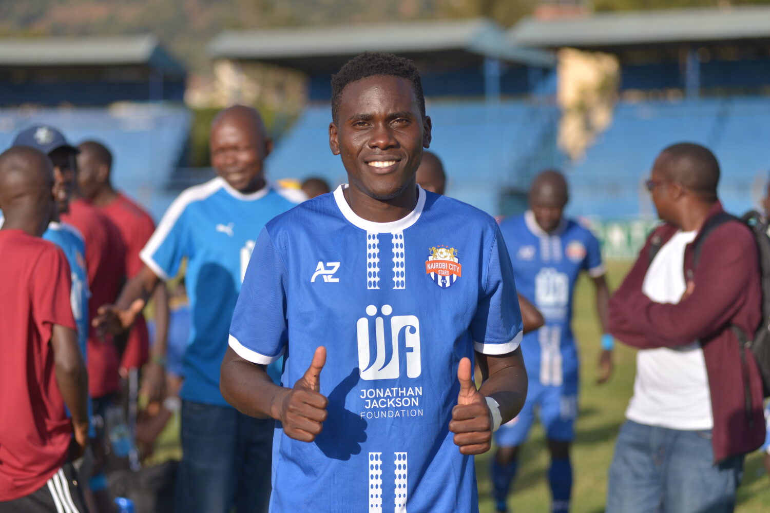 Brian Opinde in Machakos Stadium after City Stars vs Gor Mahia game on Mon 28 Oct 2924. City Stars won 2-1
